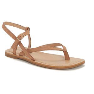 Lucky Brand Bylee Flat Strappy Toe cSandals Medium Beige NEW w Box NWT 6